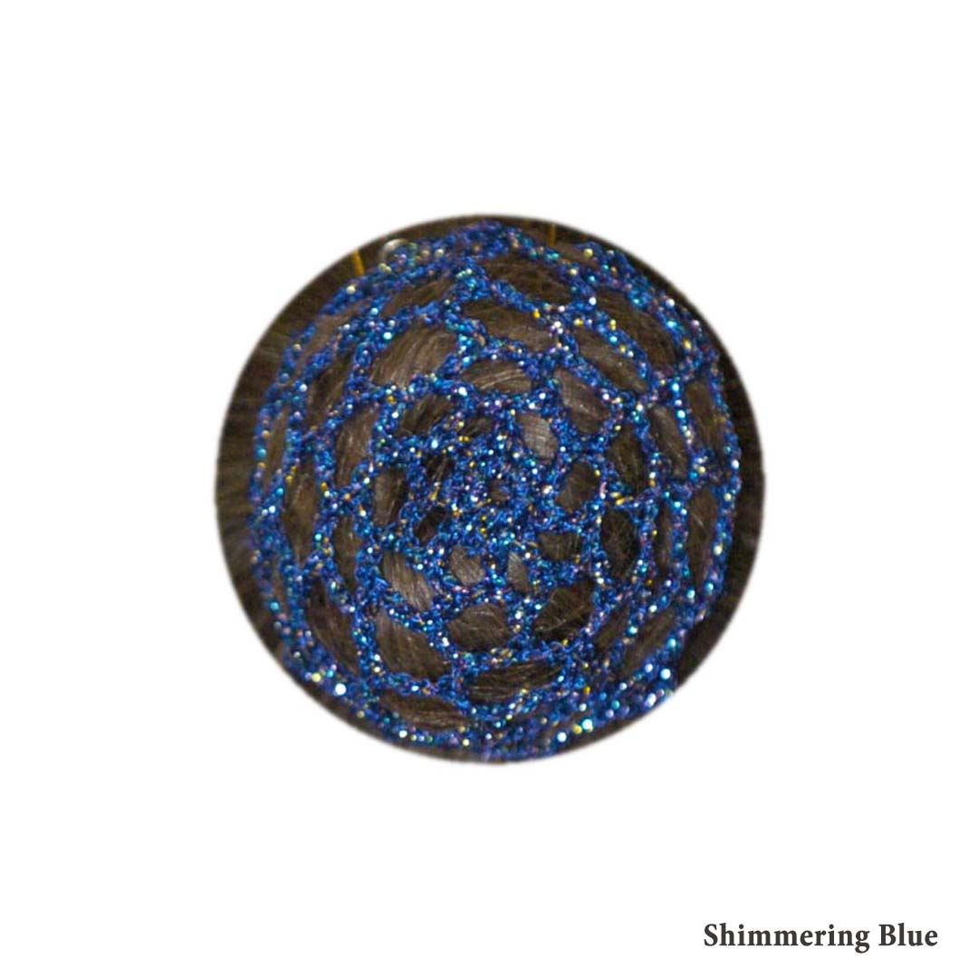 Files Malion Xorou Pastorelli Colored Hair Net Shimmering Blue MelizDanceShop