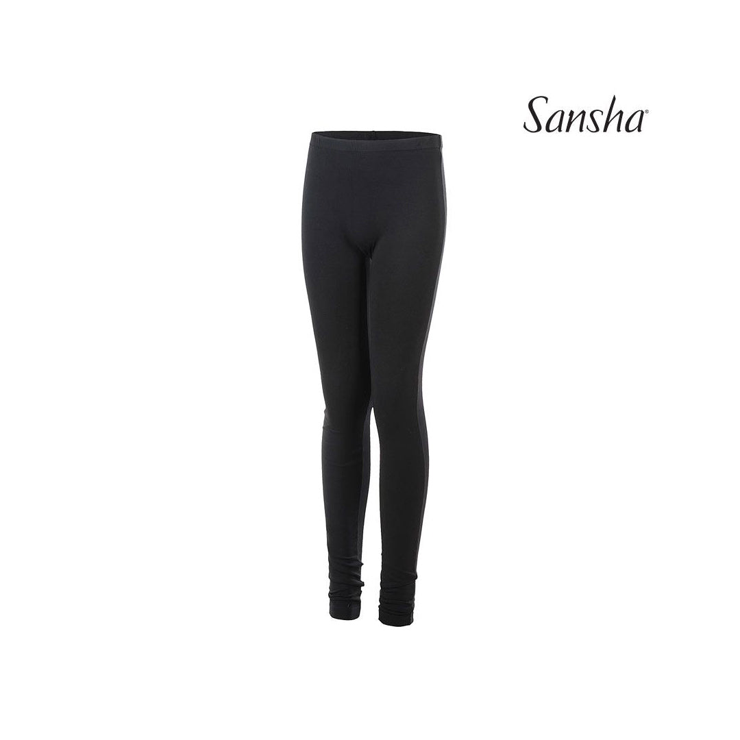 Kolan Mpaletou Andriko Sansha Samuel H0151C Men's Footless Tights Cotton Lycra Black MelizDanceShop