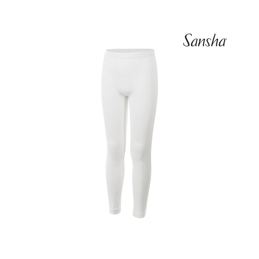 Kolan Mpaletou Andriko Sansha Samuel H0151C Men's Footless Tights Cotton Lycra White MelizDanceShop