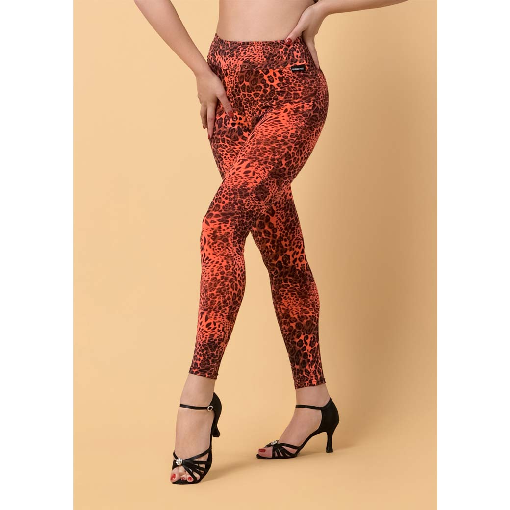 Kolan Xorou Gynaikeio GrandPrix Leslie Coral Animal Print MelizDanceShop