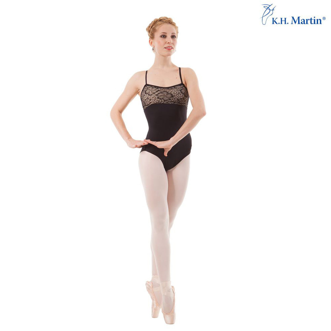 Kormaki Xorou Gynaikeio Tiranta KH Martin Adreen KH1569M Camilole Leotard With Mesh Black MelizDanceShop