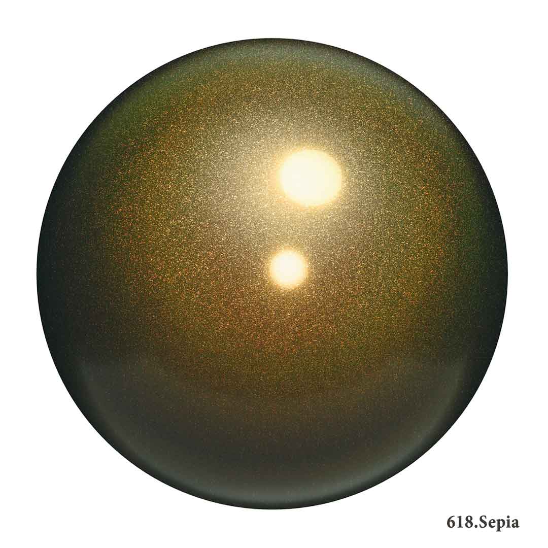 Mpala Rythmikis Gymnastikis Agonitiki Glitter Chacott Shiny Ball 18.5cm FIG 618 Sepia MelizDanceShop