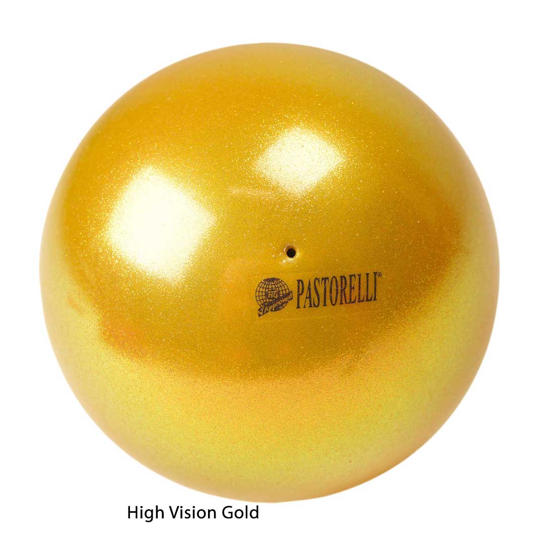 Mpala Rythmikis Gymnastikis Agonistiki Pastorelli High Vision Glitter FIG 00020 Gold MelizDanceShop