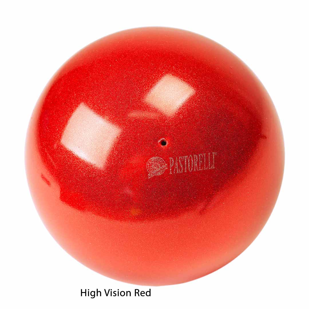 Mpala Rythmikis Gymnastikis Agonistiki Pastorelli High Vision Glitter FIG 00020 Red MelizDanceShop