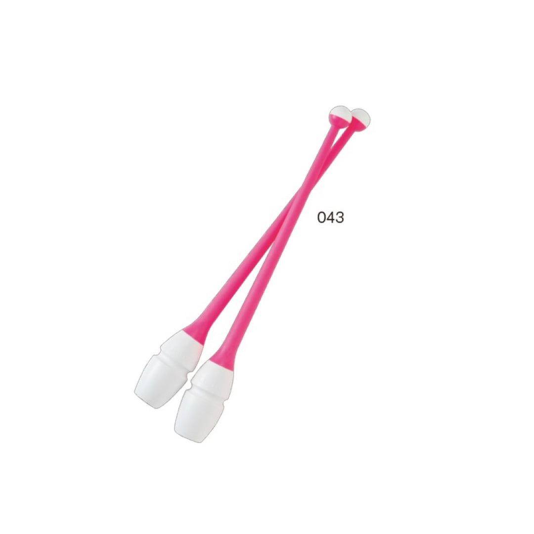 Paidikes Korines Rhythmikis Gymnastikis Sindeomenes Agonistikes Chacott Junior Rubber Clubs L365 36.5cm 043.White Pink MelizDanceShop