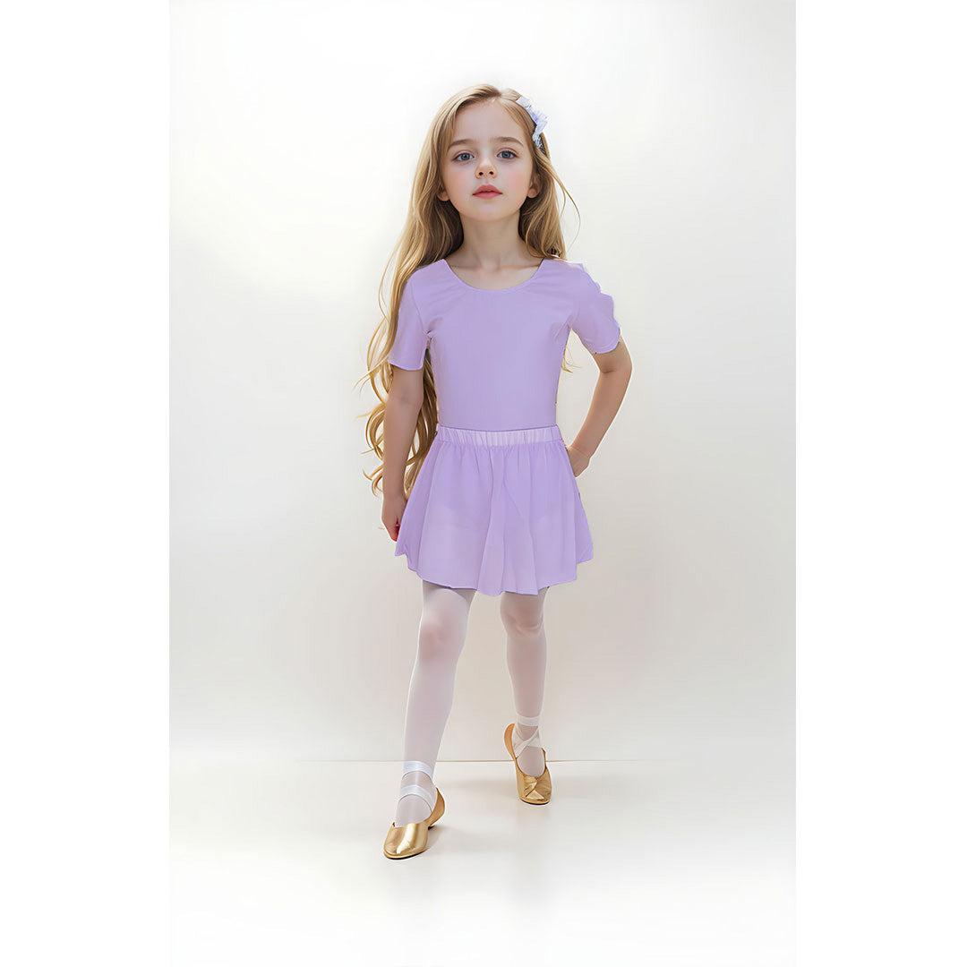 Paidiki Fousta Mpaletou Mouselina Grad Ballet Georgette Chiffon Skirt Lavender MelizDanceShop