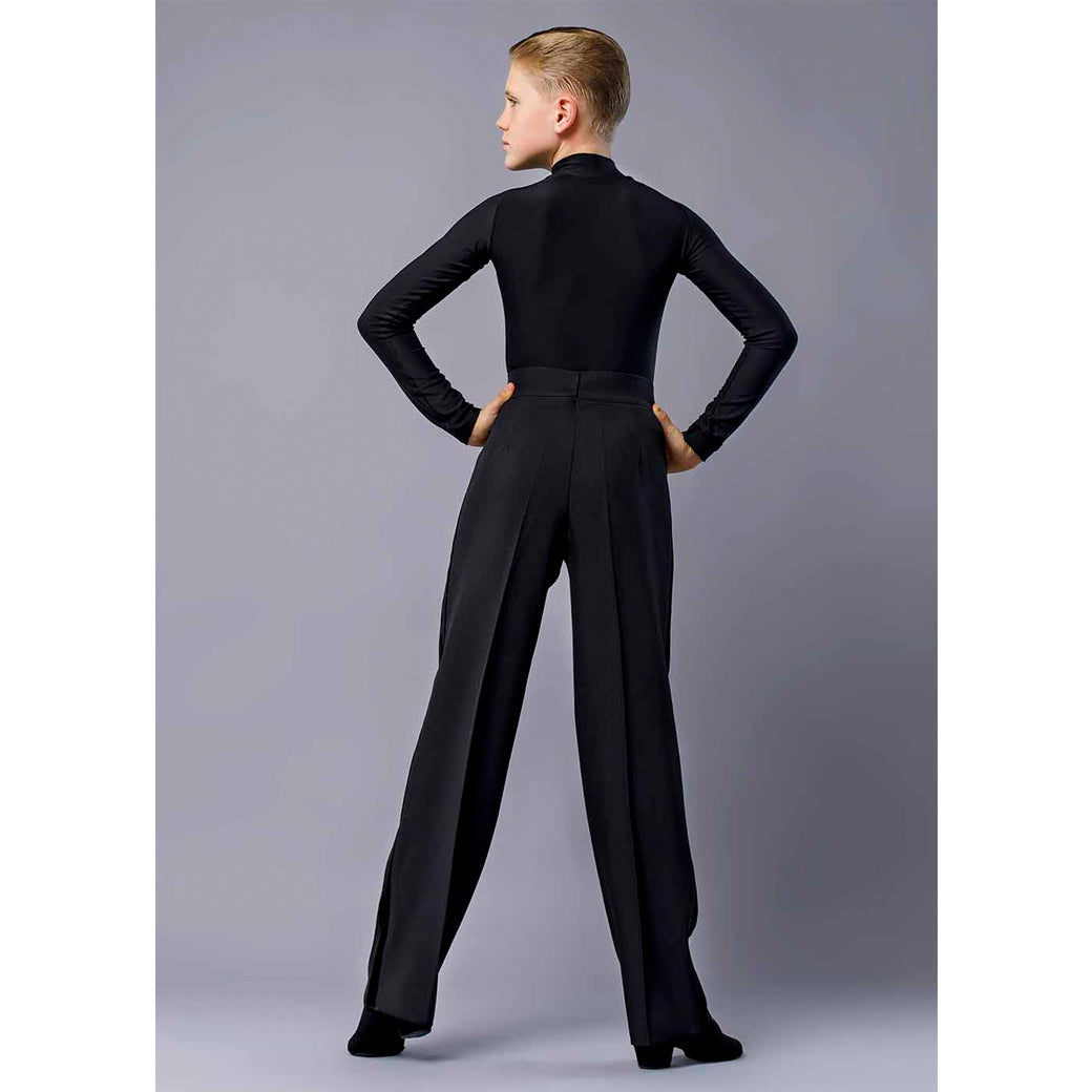 Panteloni Xorou Latin Practice Paidiko GrandPrix Marcus Black Back MelizDanceShop