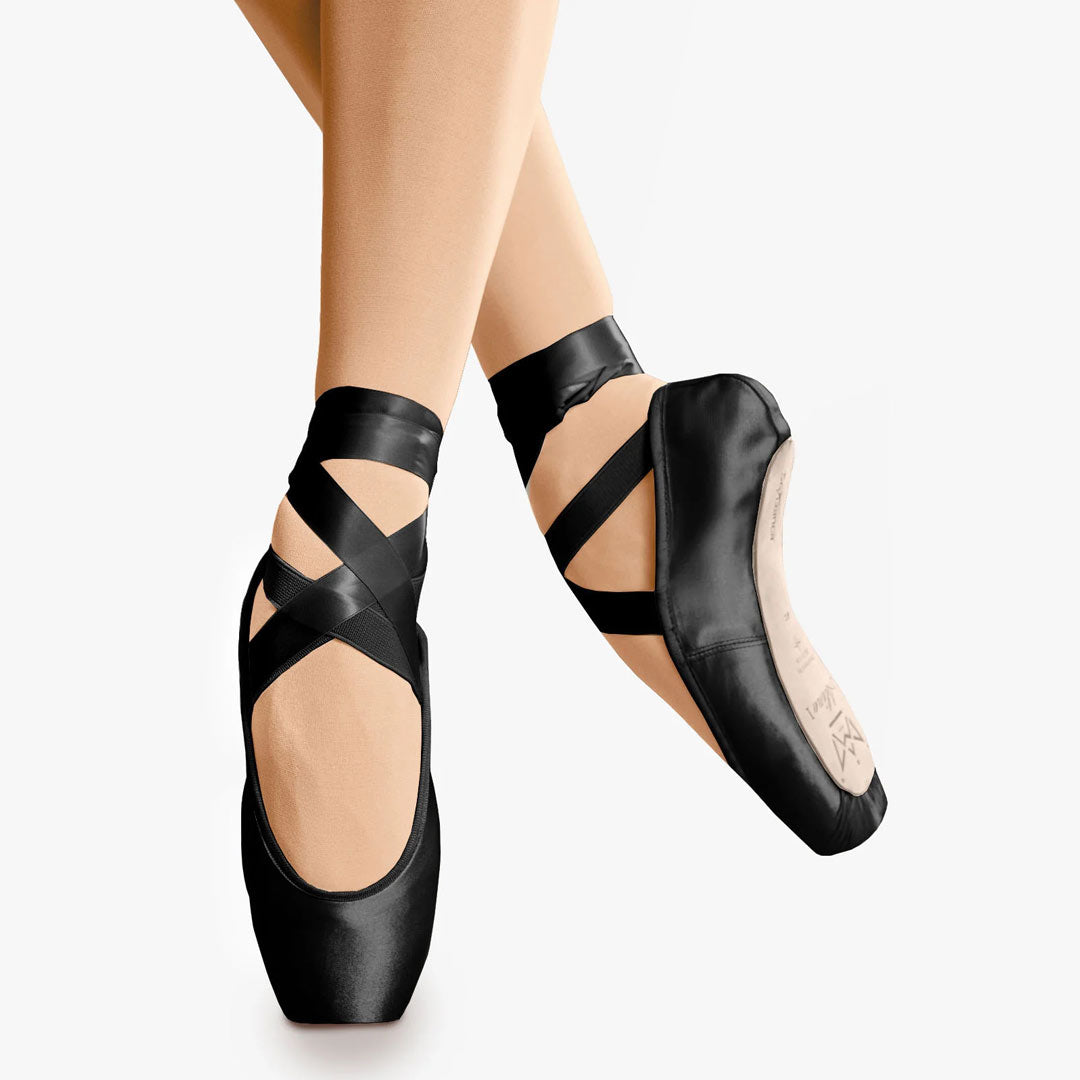 Papoutsia Mpaletou Pouent SoDanca Alina I P88 Elektra Tech Black Pointe Shoes MelizDanceShop