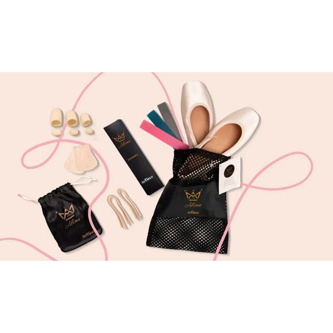 Papoutsia Mpaletou Pouent SoDanca Alina II P90 Elektra Tech Pointe Shoes pack MelizDanceShop