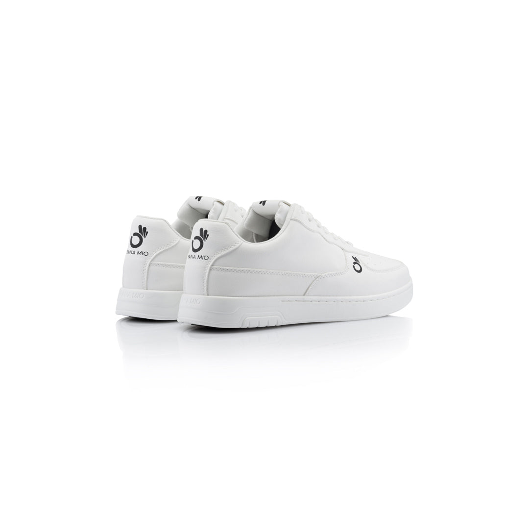 Papoutsia Xorou Athlitika Panamio Low Top White Pair Back MelizDanceShop