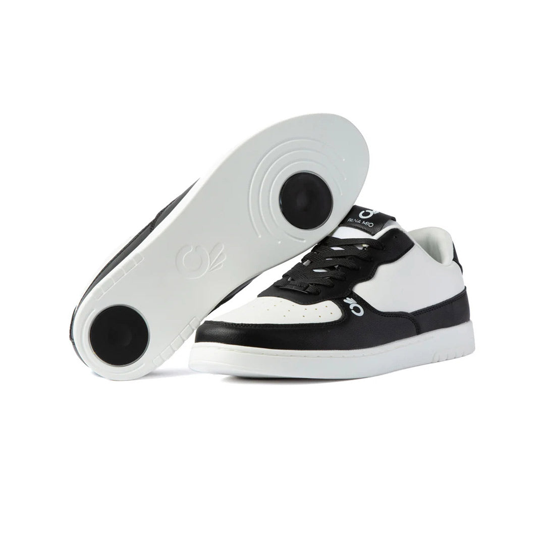 Papoutsia Xorou Athlitika Pana Mio Panta Low Top Street Sole Black and White Pair Sole MelizDanceShop