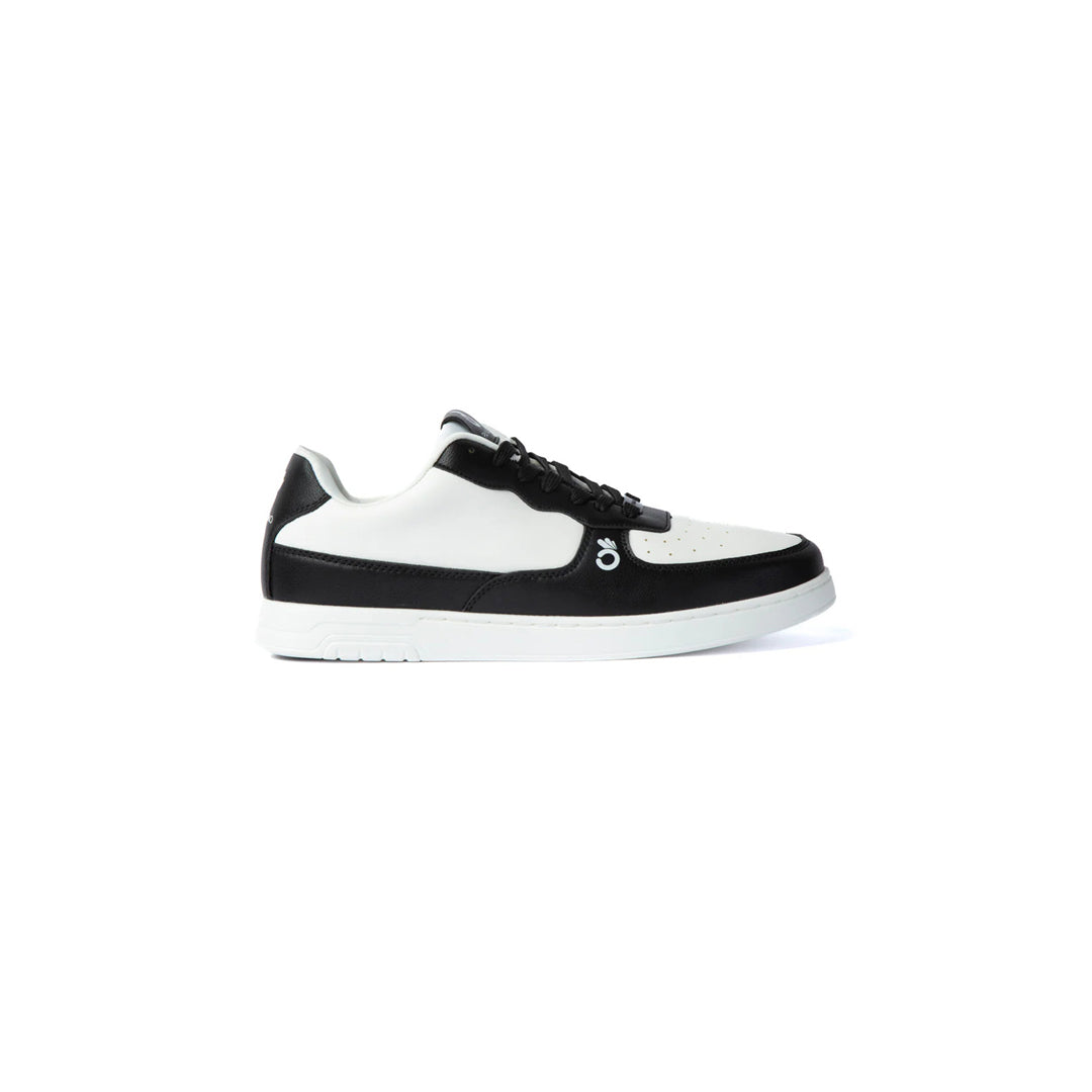 Papoutsia Xorou Athlitika Pana Mio Panta Low Top Street Sole Black and White Profile 2 MelizDanceShop