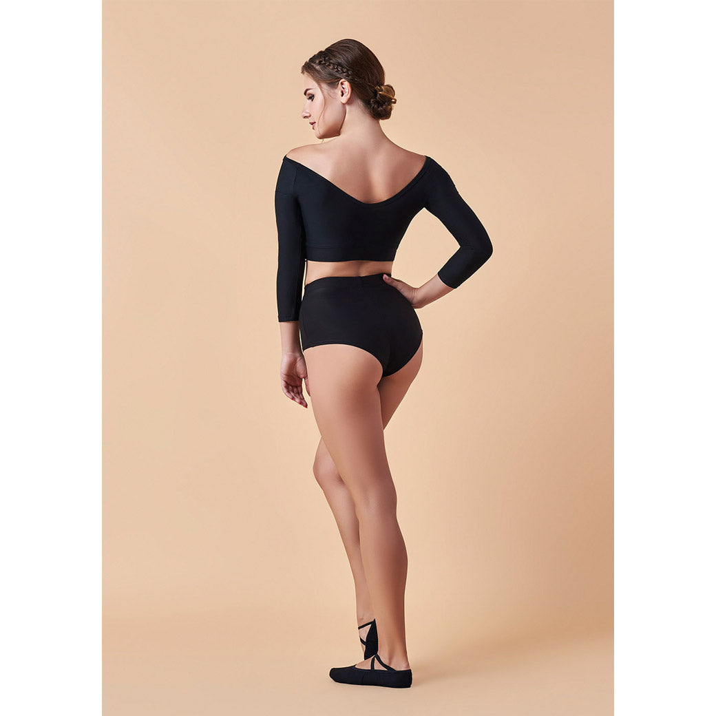 Sortsaki Gynaikeio Xorou Latin Heels GrandPrix Maxa Hot Shorts Black Back 2 MelizDanceShop