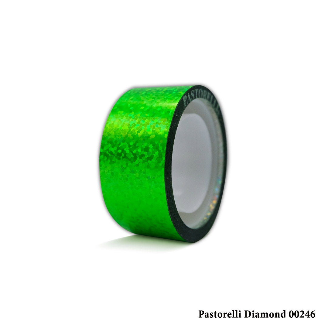 Tainia Gia Stefani Rhythmikis Gymnastikis Pastorelli Diamond 00246 FluorescentGreen Hoop Tapes MelizDanceShop