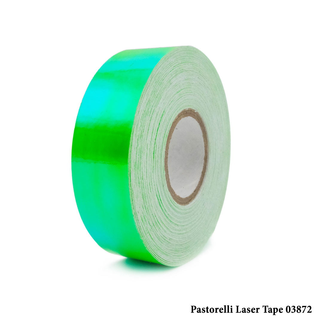 Tainia Gia Stefani Rhythmikis Gymnastikis Pastorelli Laser 03872 Fluorescent Green Adhesive Hoop Tape MelizDanceShop