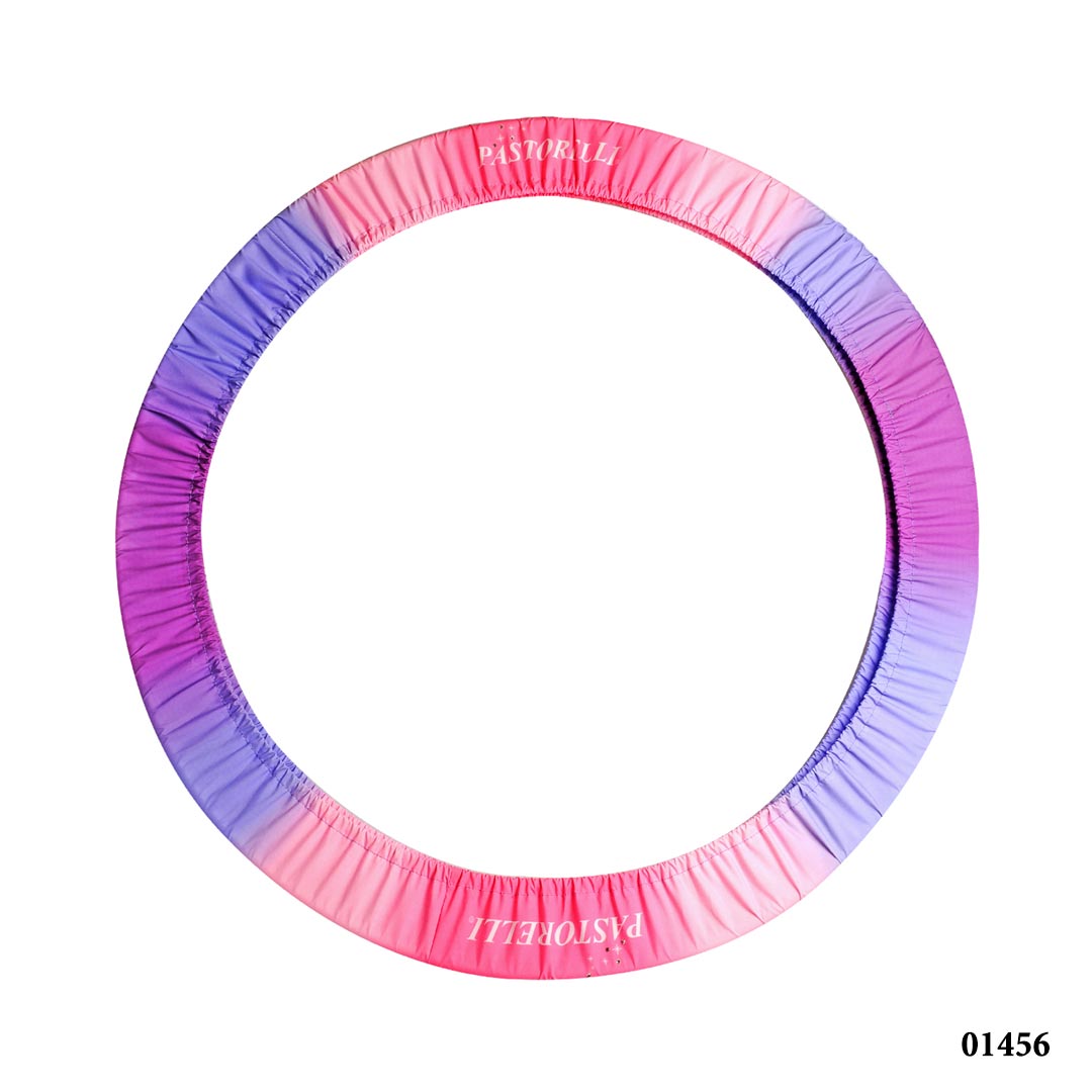 Thiki Gia Stefania Rhythmikis Gymnastikis Pastorelli Light Shaded Hoop Holder Pink Lilac Violet 01456 with Rhinestones MelizDanceShop