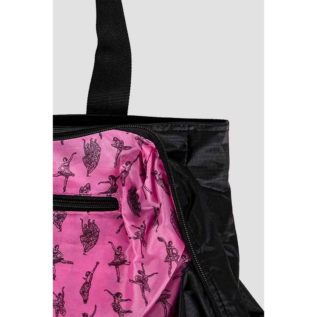 Tsanta Xorou Me Pollaples Thikes Bloch Multi-Compartment Tote Bag Black Zoom MelizDanceShop