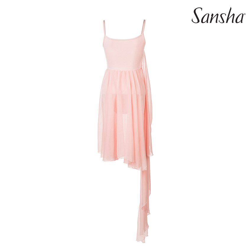 Forema Mpaletou Gynaikeio Sansha Cordelia Lyrical Pink Back MelizDanceShop