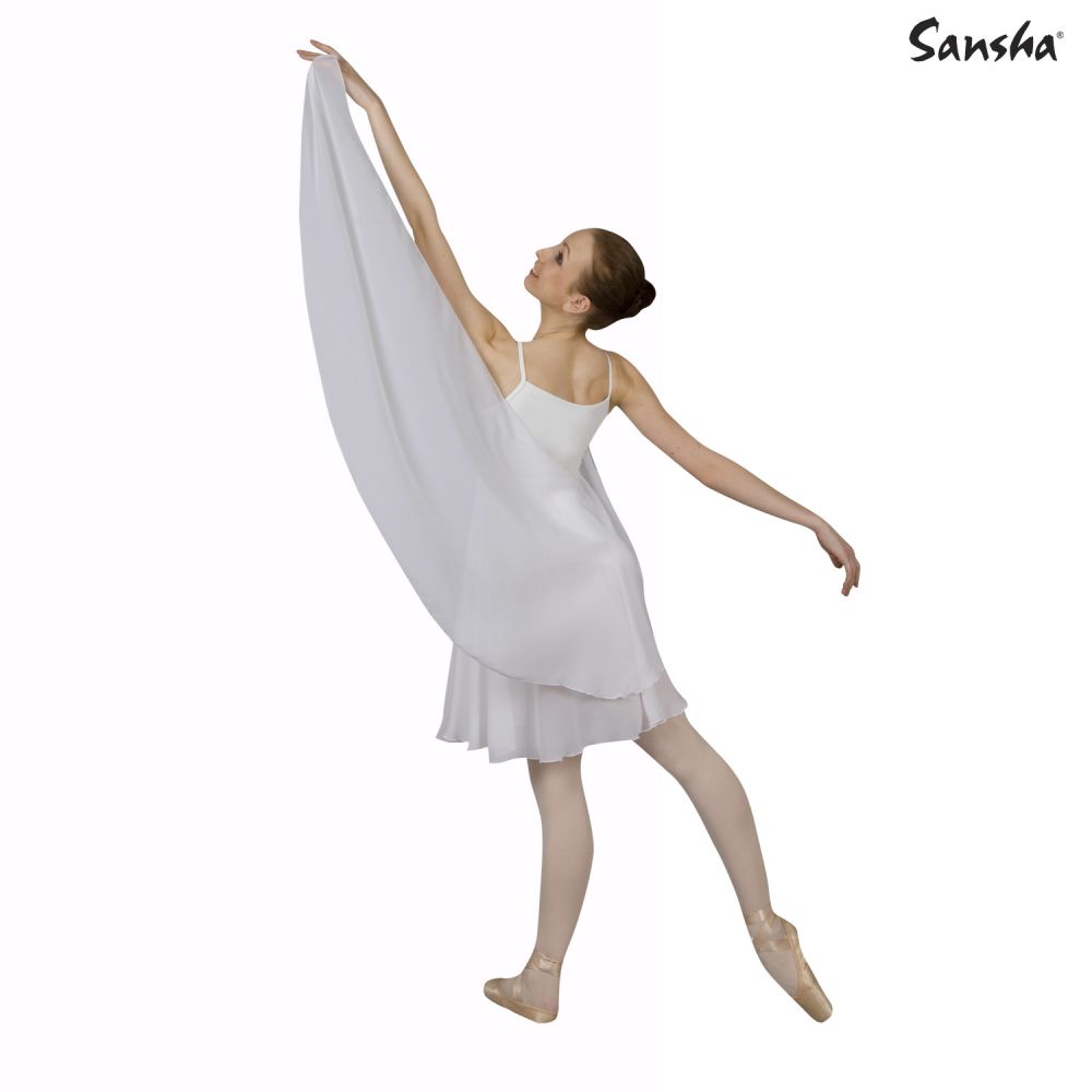 Forema Mpaletou Gynaikeio Sansha Cordelia Lyrical White Back MelizDanceShop