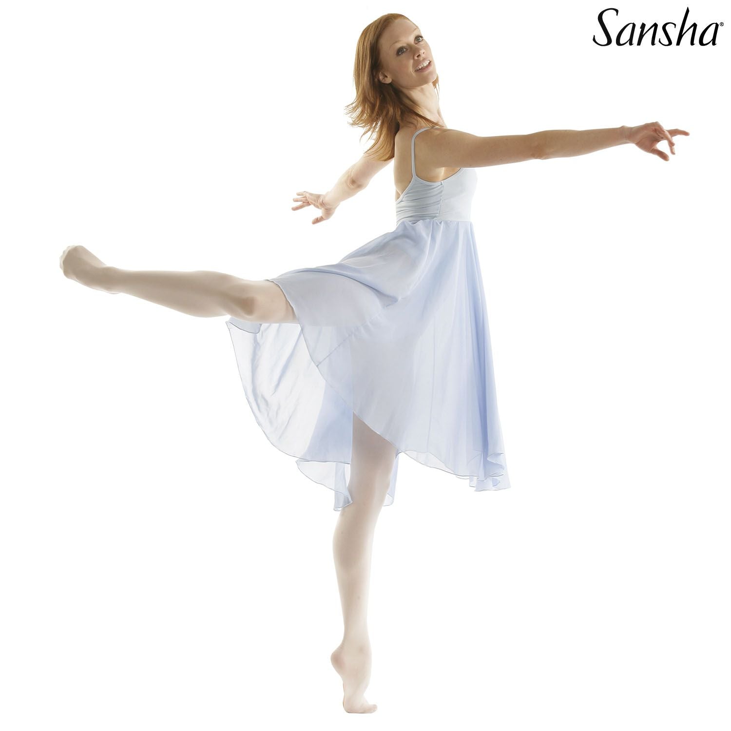 Forema Mpaletou Gynaikeio Tiranta Sansha Mabel Lyrical Pale Blue MelizDanceShop