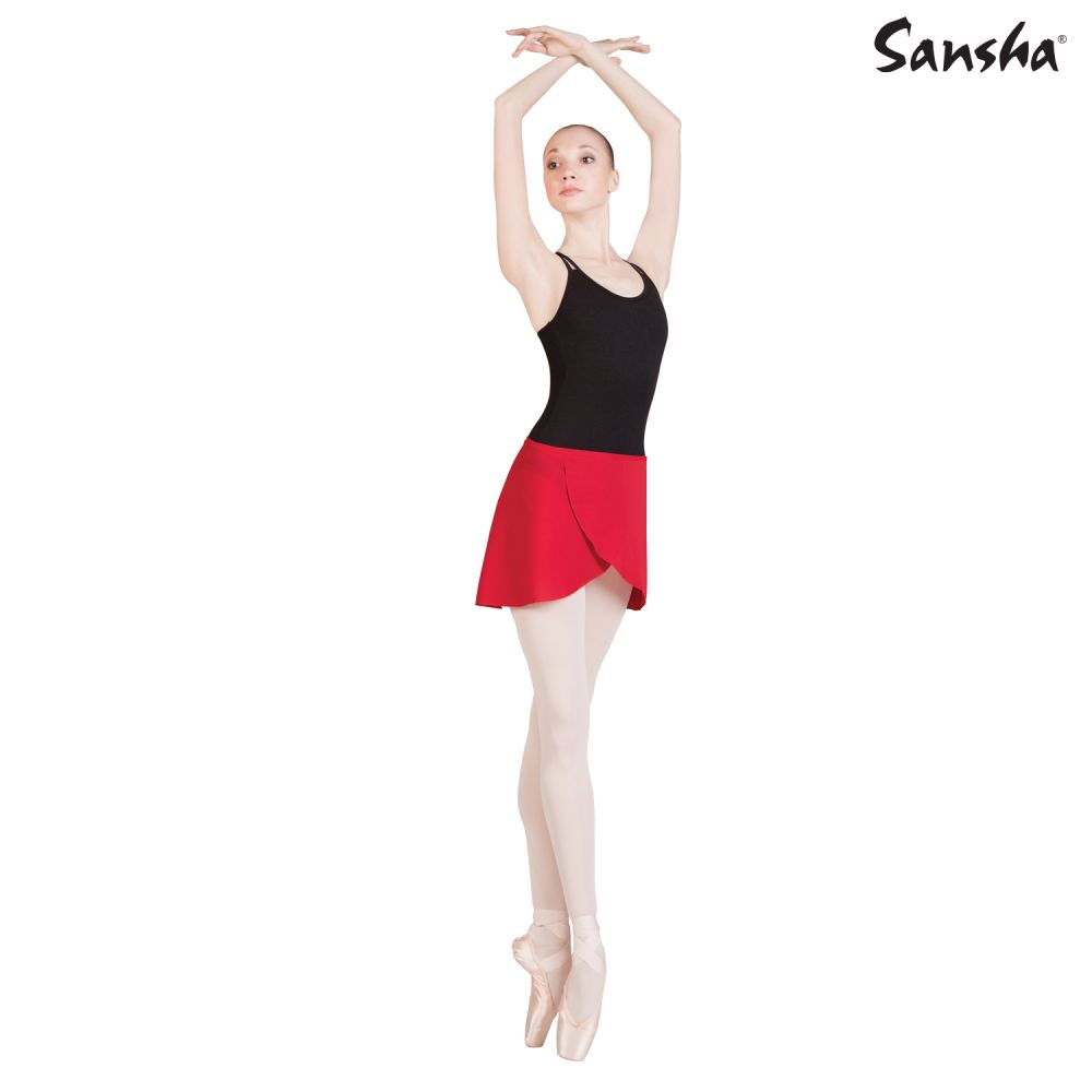 Fousta Mpaletou Gynaikeia Deti Sansha Skye Red MelizDanceShop