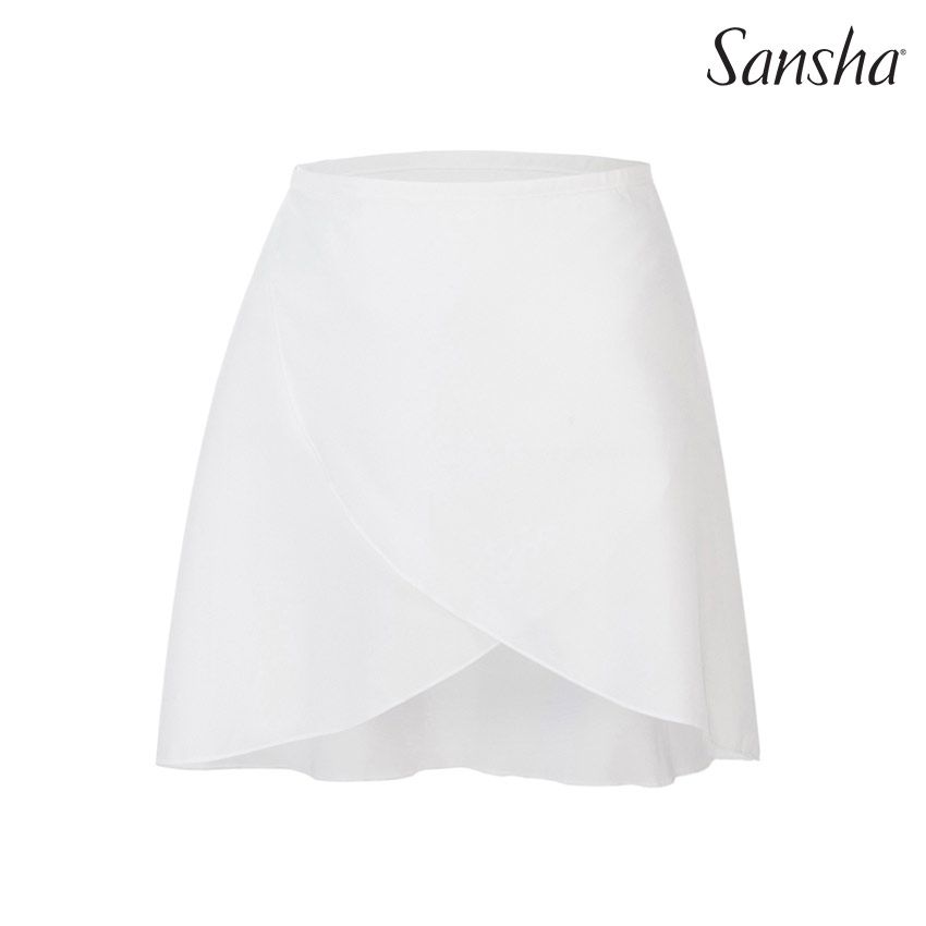 Fousta Mpaletou Gynaikeia Deti Sansha Skye White MelizDanceShop