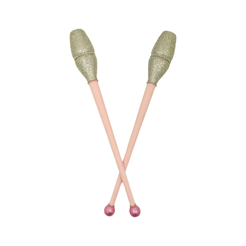 Ξύλινες Κορίνες Ρυθμικής Γυμναστικής Στολισμένες - The Dance Mall