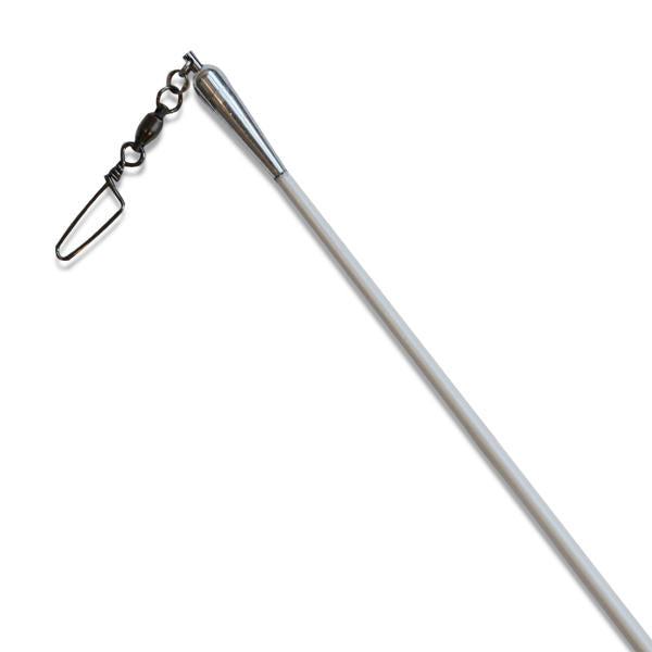 Ribbon Stick Mpagketa Kordelas Rythmikis Gymnastikis Agonistiki Pastorelli Rotator White Stick FIG 03517 White Black Grip MelizDanceShop