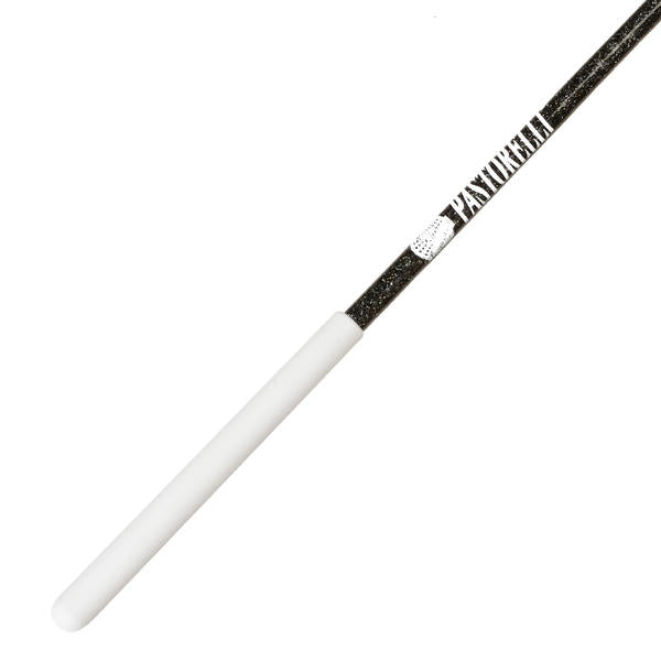 Ribbon Stick Mpagketa Kordelas Rythmikis Gymnastikis Agonistiki Pastorelli Glitter Stick FIG 00400 Glitter Black White Grip MelizDanceShop