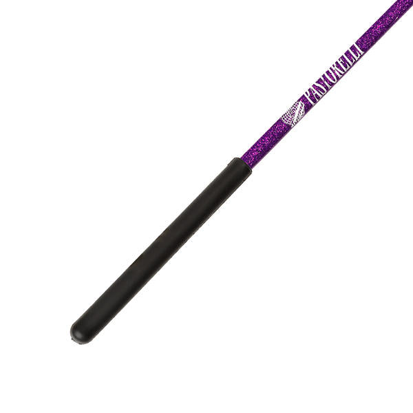 Ribbon Stick Mpagketa Kordelas Rythmikis Gymnastikis Agonistiki Pastorelli Glitter Stick FIG 00400 Glitter Fuchsia Black Grip MelizDanceShop