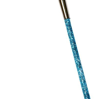 Ribbon Stick Mpagketa Kordelas Rythmikis Gymnastikis Agonistiki Pastorelli Glitter Stick FIG 00400 Glitter Light Blue Pink Grip MelizDanceShop