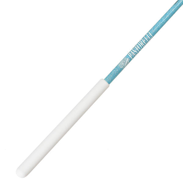 Ribbon Stick Mpagketa Kordelas Rythmikis Gymnastikis Agonistiki Pastorelli Glitter Stick FIG 00400 Glitter Light Blue White Grip MelizDanceShop