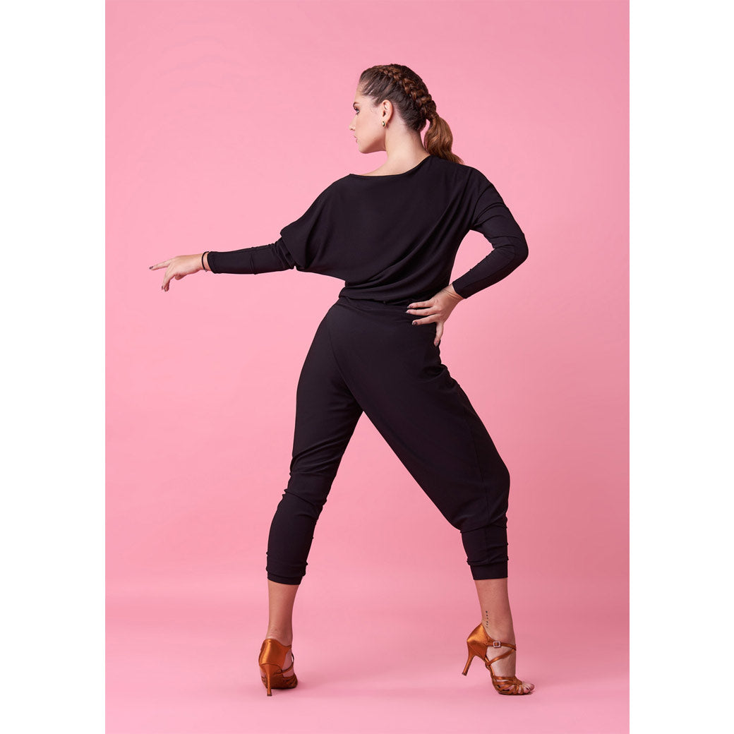 Olosomi Forma Xorou Latin Practice Gynaikeia GrandPrix Beth Black Back MelizDanceShop