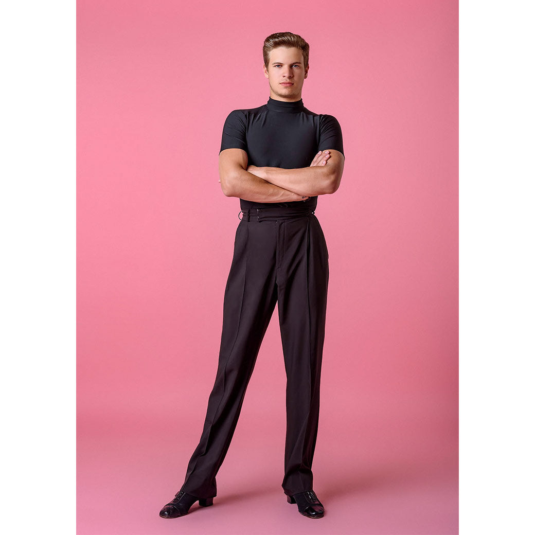 Panteloni Xorou Latin Practice Andriko GrandPrix Mark Black MelizDanceShop