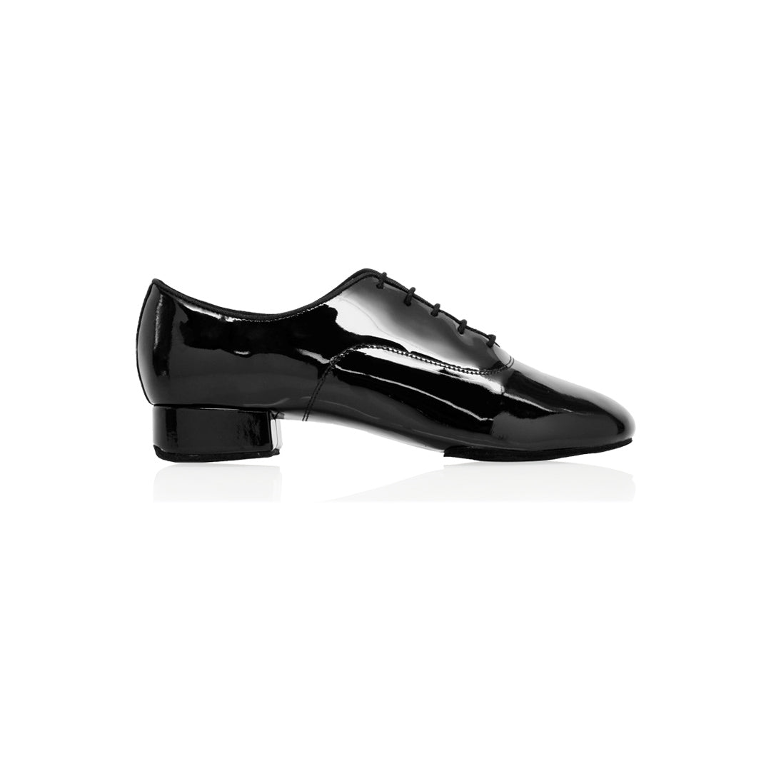 Papoutsia Ballroom Andrika Xeiropoihta RayRose Benedetto Black Patent Profile MelizDanceShop