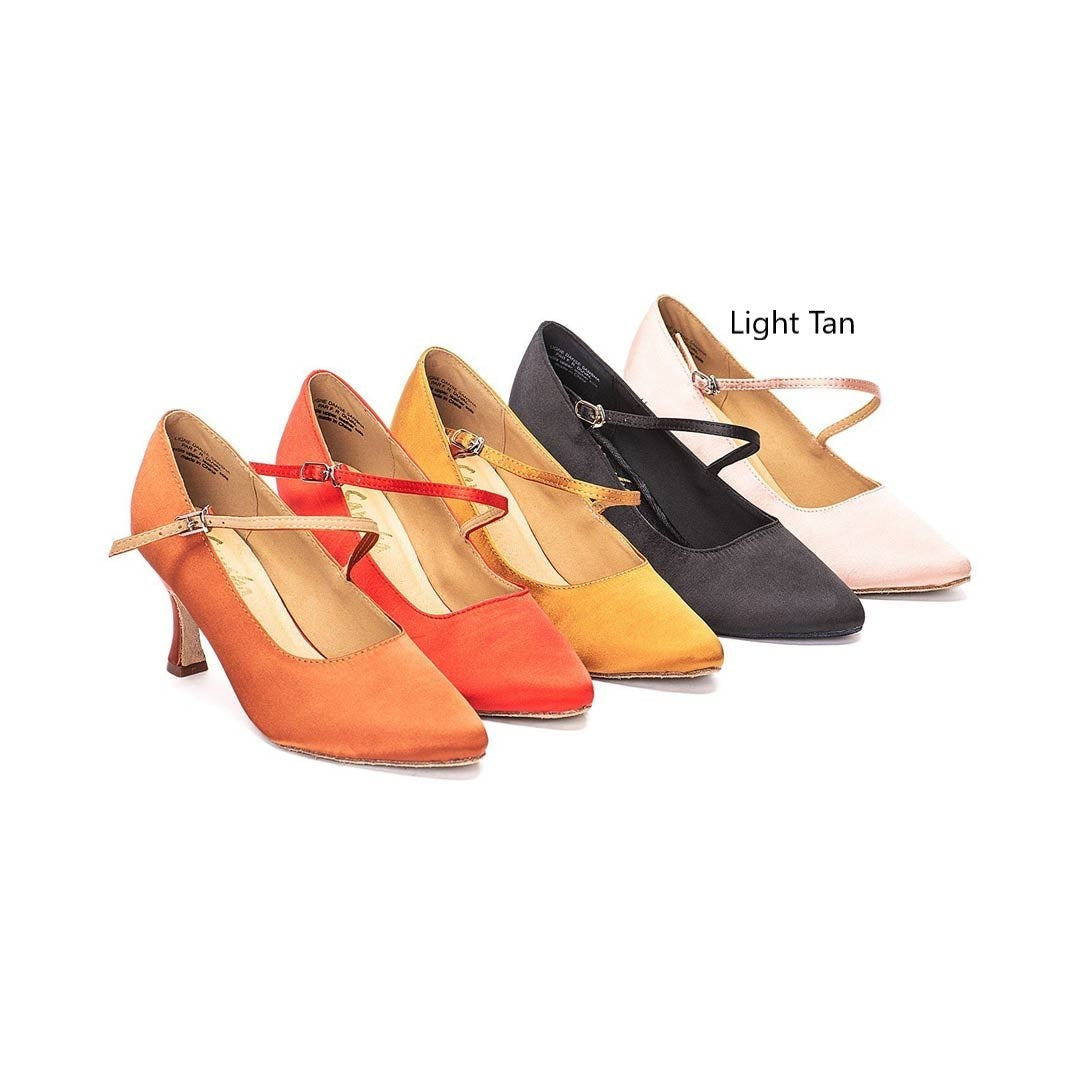 Papoutsia Ballroom Evrwpaikwn Gynaikeia Sansha Mireya Light Tan MelizDanceShop