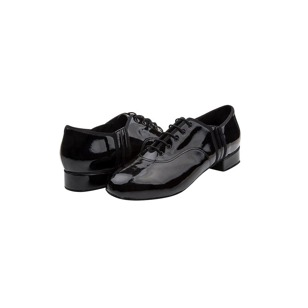Papoutsia Latin Andrika Ballroom Evrwpaikwn Xeiropoihta FreedOfLondon Modern Flex Patent Black Pair MelizDanceShop