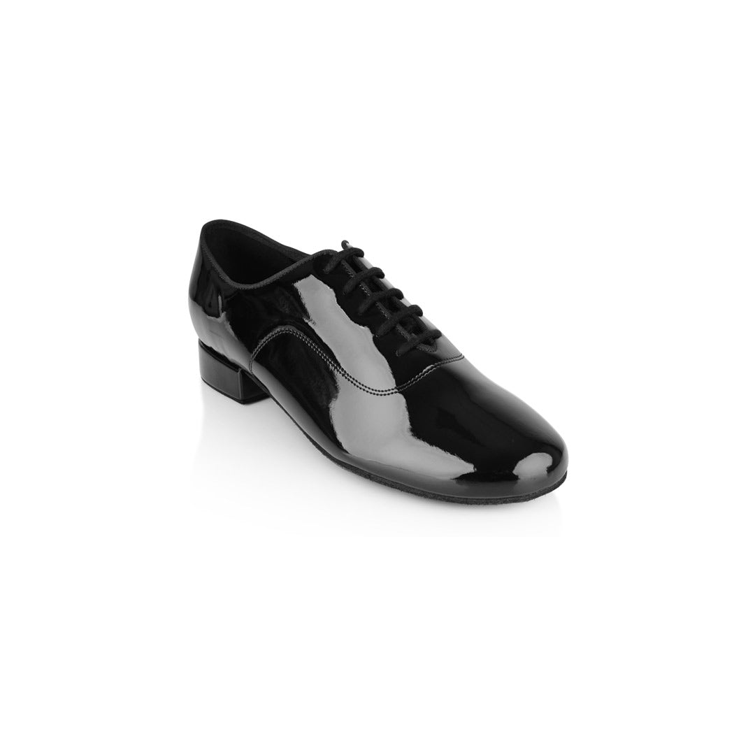 Papoutsia Latin Andrika Ballroom Xeiropoihta Ray Rose Storm Patent Black MelizDanceShop