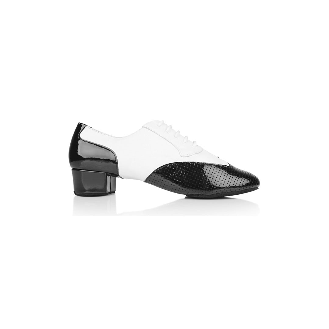 Papoutsia Latin Andrika Xeiropoihta Ray Rose Adolfo Patent Black White Profile MelizDanceShop