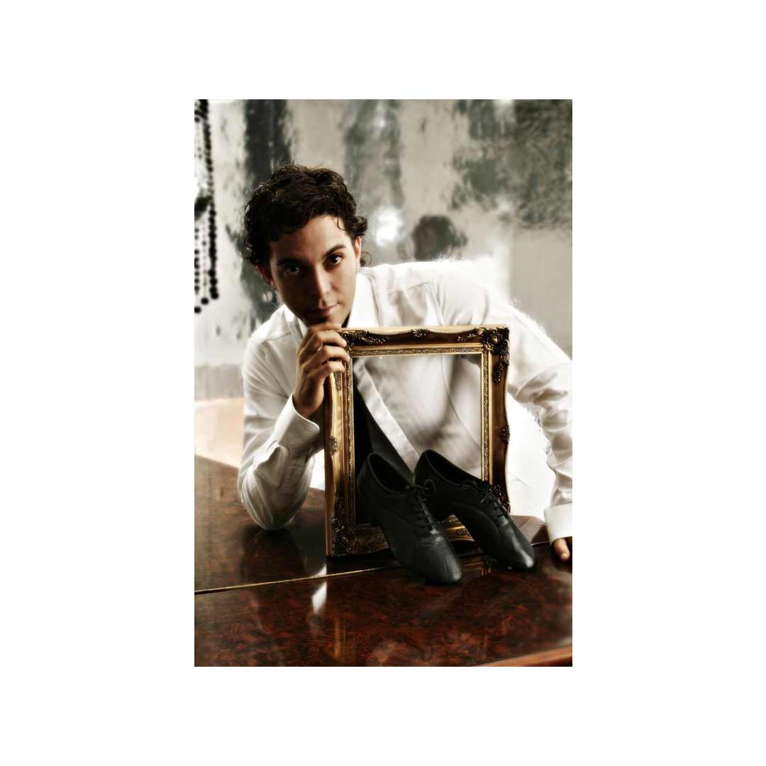 Papoutsia Latin Andrika Xeiropoihta Ray Rose Bryan Watson Patent Black Portrait MelizDanceShop