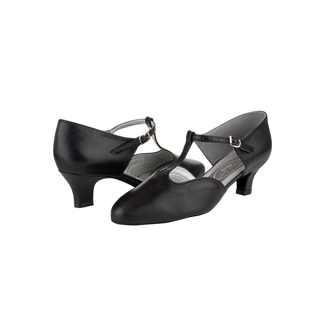 Papoutsia Latin Gynaikeia Social Dance Steps Xeiropoihta FreedOfLondon Moonstone Leather Black Pair MelizDanceShop