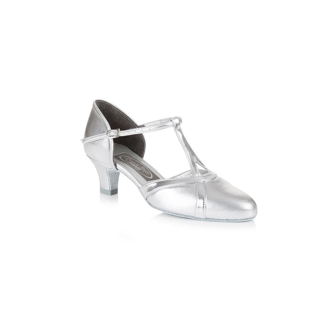 Papoutsia Latin Gynaikeia Social Dance Steps Xeiropoihta FreedOfLondon Nancy Silver Leather MelizDanceShop