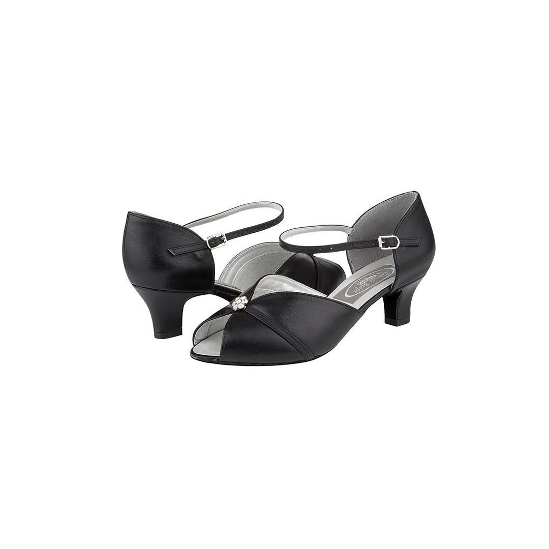 Papoutsia Latin Gynaikeia Social Dance Steps Xeiropoihta reedOfLondon Sunstone Leather Black Pair MelizDanceShop