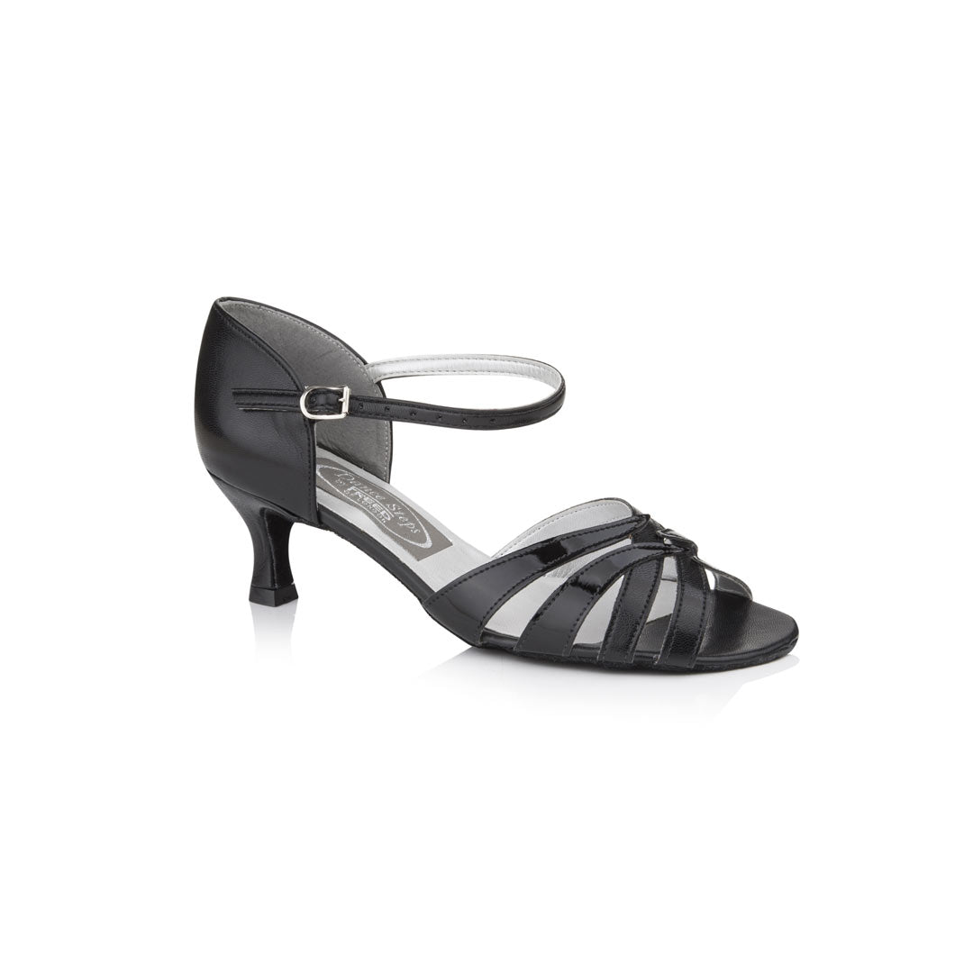 Papoutsia Latin Gynaikeia Social Dance Steps Xeiropoihta FreedOfLondon Waltz Black PU MelizDanceShop