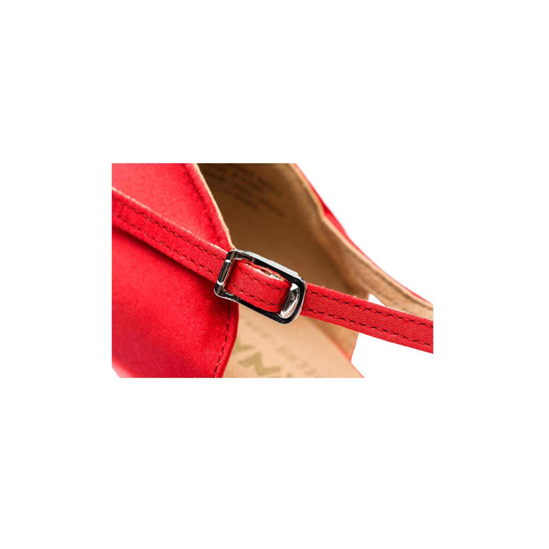 Papoutsia Latin Gynaikeia Sansha Lena Red Strap MelizDanceShop