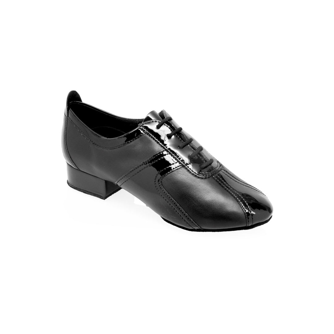 Papoutsia Latin Practice Andrika Gynaikeia Xeiropoihta Ray Rose Breeze Leather Patent Black MelizDanceShop