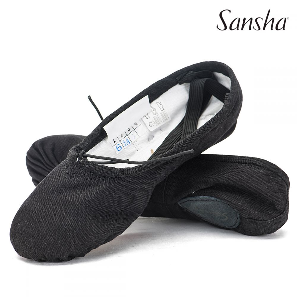 Papoutsia Mpaletou Malaka Gynaikeia Andrika Sansha Pro 1 C Split Sole Black Zoom MelizDanceShop