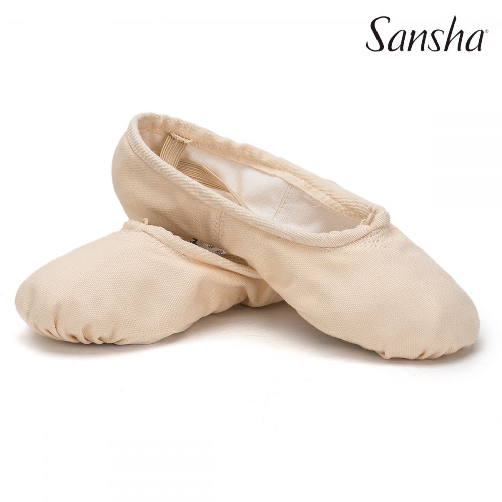 Papoutsia Mpaletou Malaka Gynaikeia Andrika Sansha Pro 1 C Split Sole Light Pink Pair MelizDanceShop