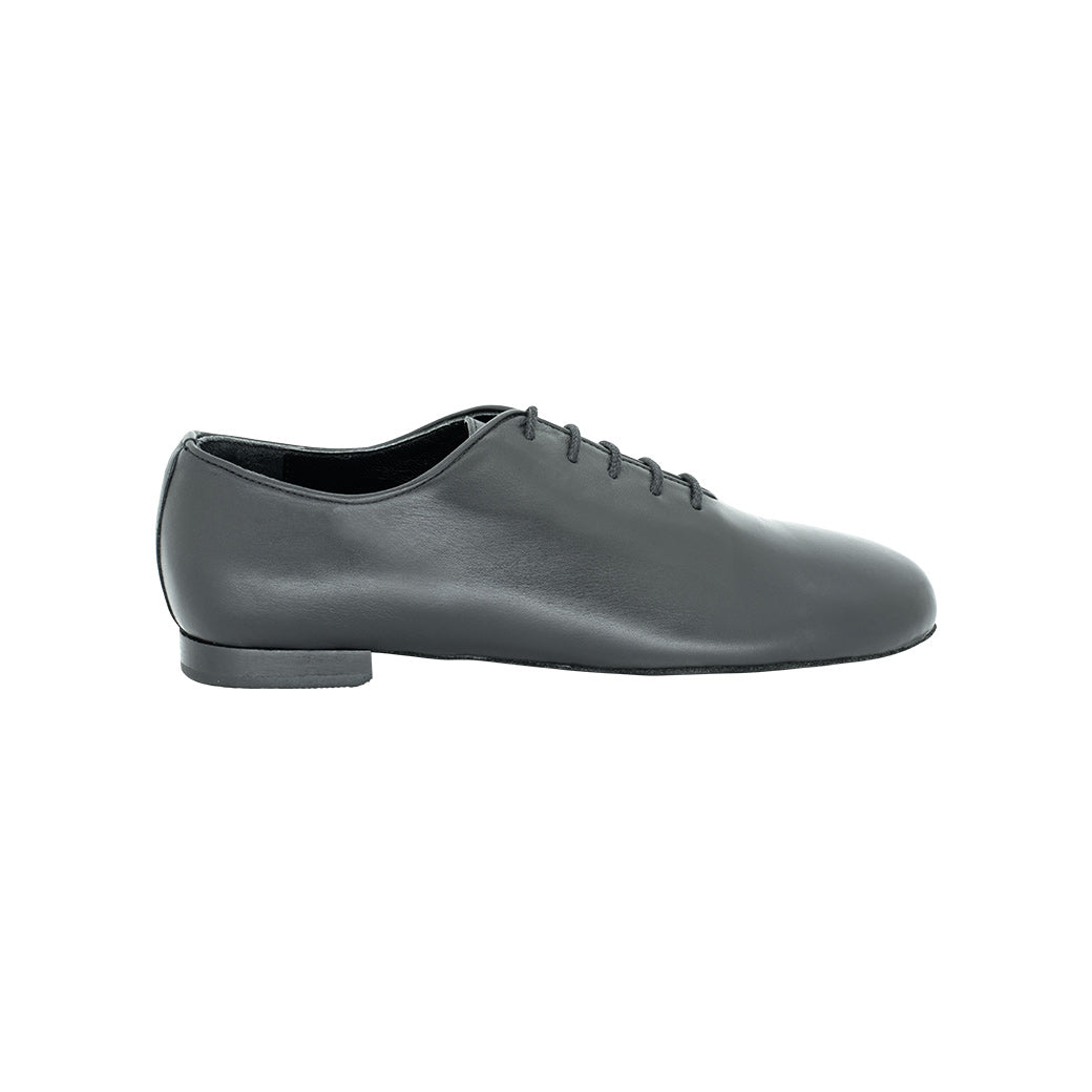 Papoutsia Xorou Andrika Ballroom Street Latin Dancin 4042-015-510 Leather Black Profile MelizDanceShop