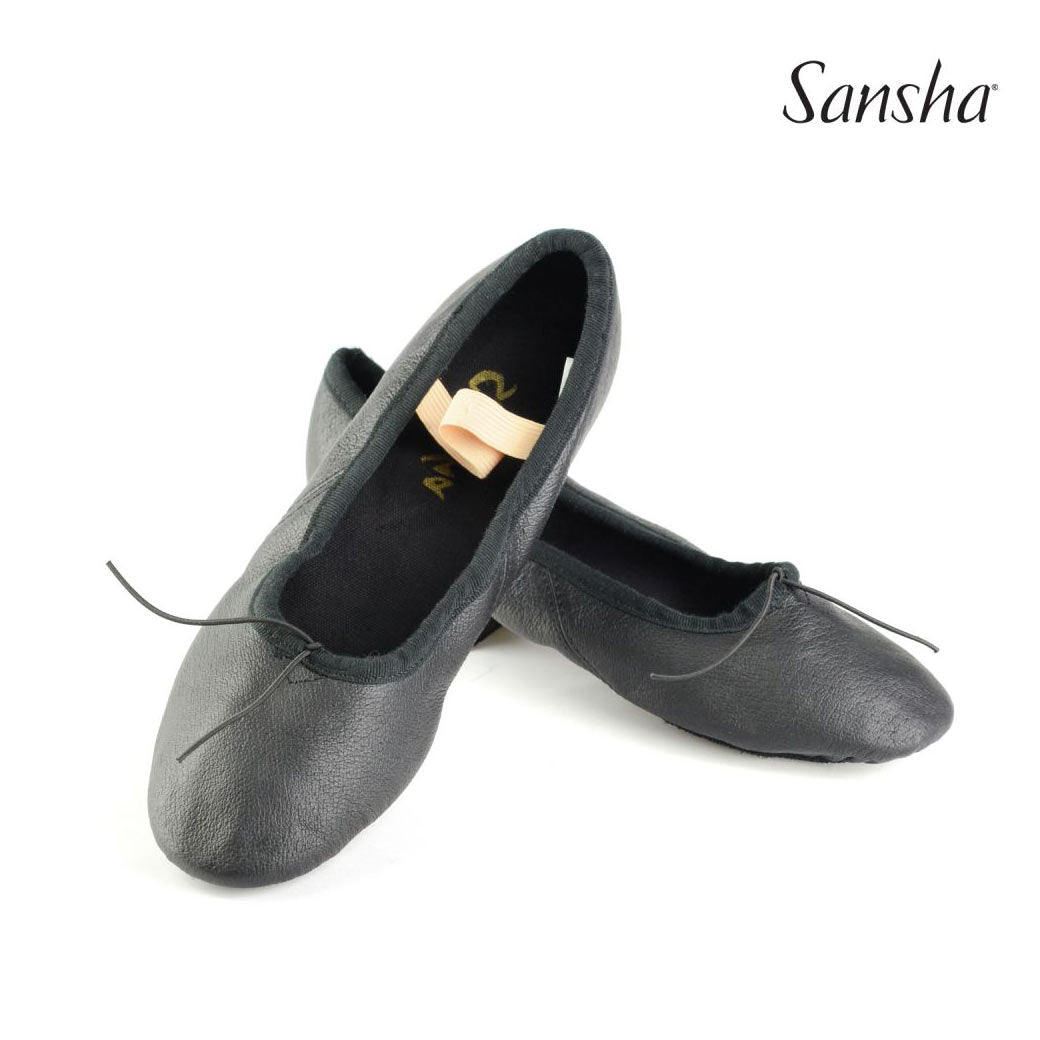 Papoutsia Xorou Character Didaskalias Gynaikeia Sansha Prima Leather Black Pair MelizDanceShop